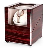 ※【4 Rotationsmodi】Im Gerät verwahrte Automatik-Uhren werden durch die Rotationsbewegung, die die Bewegung des Handgelenkes simuliert, fortdauernd aufgezogen. Zur Rotation der Uhr stehen verschiedene Modi zur Auswahl, die sie linksherum, rechtsherum oder mit unterschiedlichen Intervallen in wechselnder Drehrichtung in Bewegung halten.Sie dreht sich in regelmäßigen Abständen, um genau zu sein, wenn sie sich nicht am Handgelenk befindet.