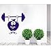 Produktbild haoxinbaihuo Nette Apple Gewichtheben Gym Sport Wandaufkleber Fitness Wandtattoo Abnehmbare Wandbild Für Haus Decor55 * 44 cm