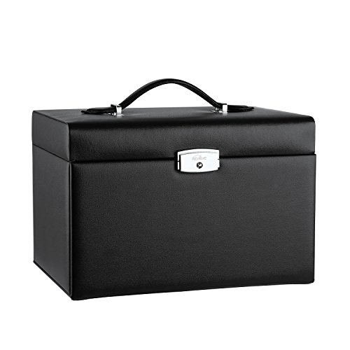 Kealive Schmuckkasten Mehrschichtige Schmuckkoffer Schwarz (WB-003) - 3