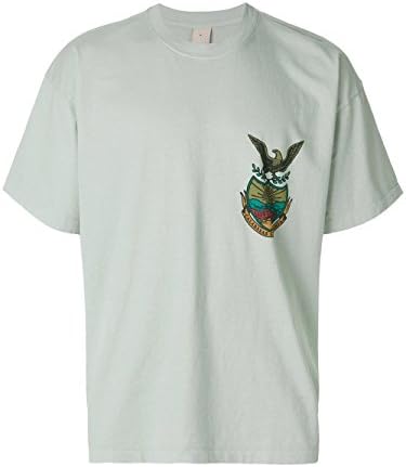 YEEZY Men's Yz6u1020dhospital Green Cotton T-Shirt