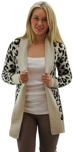 Chuncky Leopard Print Long Sleeve Cardigan