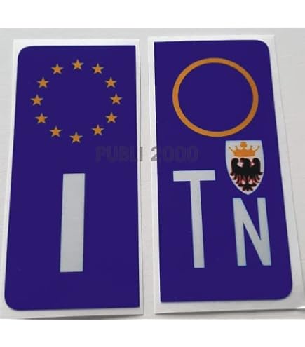 Adesivi Targa Auto Dipartimento 45x100mm | Set 2 Pezzi Con Logo Regione E Numero, Prodotto In Francia - 3