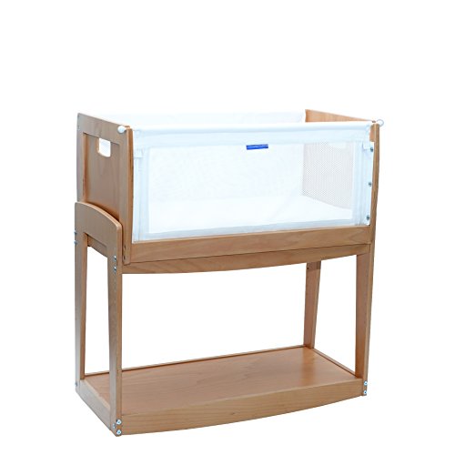 Knuma Huddle Bedside Crib - Natural Beech