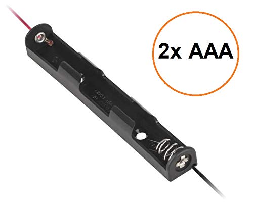 Support de Batterie pour Piles 2-3-4 Mignon AA/Micro AAA/BH-9VPC 2X Micro AAA-Batterien länglich