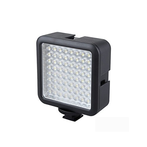 Godox LED64 260Lux Eclairage Vid  o Lampe Lumi  re Continu sur Cam  ra LED Panneau Ultra Claire Portable Dimmable Interverrouillage pour Cam  scope Vid  o et Cam  ra DSLR Appareil Photo Reflex Num  rique Canon Nikon Sony etc