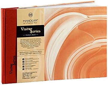 Manogya Visitor Series – Guest Book – Hard Bound Durable Cover – Ruled 192 Pre Printed Pages