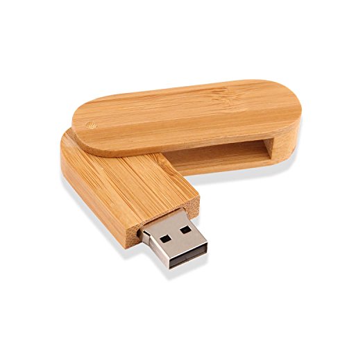 Ranipobo Rotation holzfarbene Tischplatte Holz 32GB High Speed Flash Speicher Drive USB 2.0 Memory Stick Swiss Army Messer Form Bamboo Wooden 32 GB