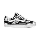 Material exterior: Lona Vans Ward Canvas, Zapatillas para Hombre, Negro ((Logo Mix) Black/White Vh4), 44.5 EU
