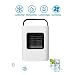 Produktbild Mobile Klimaanlage Verdunstungskühler Mini Air Cooler Luftkühler Abkühlen Ventilator Luftbefeuchter USB Tragbar Fan mit LED Atemlicht, 3 Speed, für Büro, Haus, Reisen, Schlafsaal VNEIRW (Schwarz)