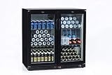 bajo mostrador frigorifico FrosterBeer 02 Nevera expositora de bebidas. (200L, 90x92.5x54cm, No frost, indicador LED, RUEDAS)