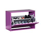 1 puerta y 2 estantes para 6 pares de zapatos.