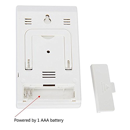 BeGrit Innen Hygrometer Thermometer für Baby-Raum-Temperatur Feuchtigkeit Feuchte Überwachung, digital einfach Sofort mit Lächeln / Unhappy Emotion Icon lesen - 7
