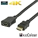 Produktbild Eurosell 2m 2 Meter High End HDMI Kabel Verlängerung Verlängerungskabel - 3D 4K Full HD - Mit Ethernet - 24g vergoldet