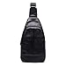Produktbild JOYIR Herren echt Leder Schultertasche Brusttasche Chest Pack klein Bauchtasche Freizeittasche Daypacks Sporttasche