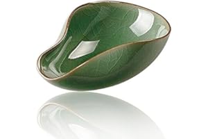 LWXLJMJZC-Vaso da Tè in Porcellana Qin Cha He-Vassoio Per la Pesatura dei Chicchi di Caffè-Ge Yao Prugna Accessorio Per il Tè Verde Con Paletta Per il Tè Cinese