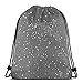 Produktbild Star Map - Grey Drawstring Shoulder Bags Gym Bag Travel Backpack Lightweight Gym for Men Women 16.9"x14"