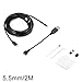 Produktbild XCSOURCE® 5.5mm-2M Mikro-USB wasserdichtes 6LED Borescope Endoskop Inspektions Schlauch Kamera + USB-Adapter für PC androides Gerät mit OTG Funktion BI702