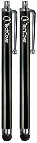 iTechCover® Samsung Galaxy Mega 6.3 I9200 Black Capacitive Touch Screen Stylus Pen - 2-in-1 Pack
