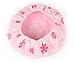 Moolecole Women Waterproof Hair Dry Lined Shower Cap Floral Double Layer Bathing Cap Elastic Band Spa Shower Hat Pink