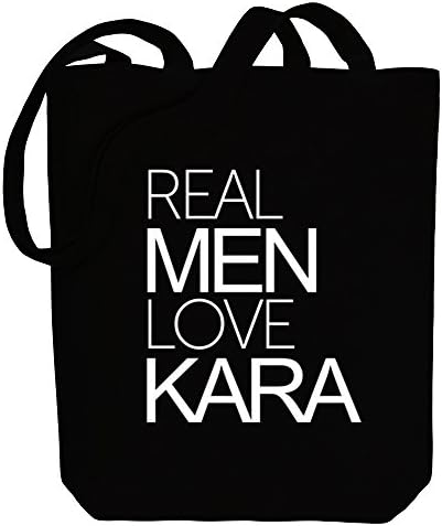 Idakoos Real men love Kara - Cities - Canvas Tote Bag