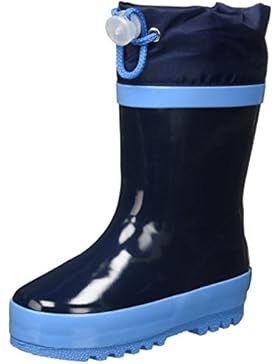 Playshoes Unisex-Kinder Basic Gefüttert mit Reflektoren Gummistiefel