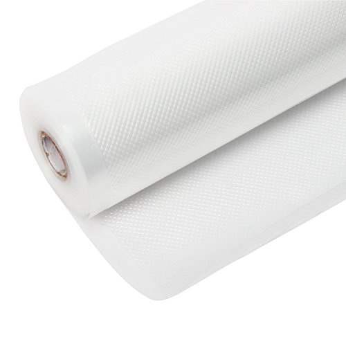 Signstek Folienrollen Vakuumrolle Vakuumschlauch Vakuumbeutel für alle Balken Vakuumierer geeignet / Kochfest – Mikrowellen geeignet – Sous Vide geeignet / stabile Schweißnaht (28cm*5m) - 3