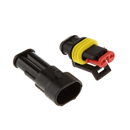 Gazechimp 5 Sets Stecker Steckverbinder Wasserdicht for Auto KFZ Boot - 3