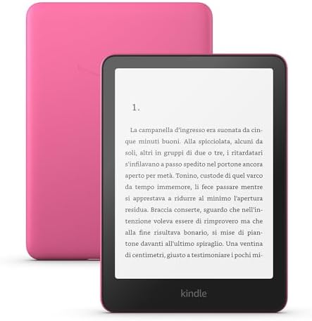 Amazon Kindle Paperwhite (Ultimo modello) - Il nostro Kindle più veloce di sempre, nuovo schermo antiriflesso, la batteria dura settimane - 16 GB - Con pubblicità - Rosa lampone