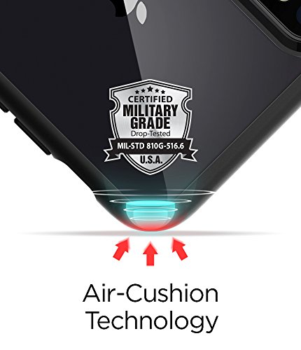 Spigen Ultra Hybrid Funda Negro - Fundas para tel  fonos M  viles  Funda  Apple  iPhone X  Negro 