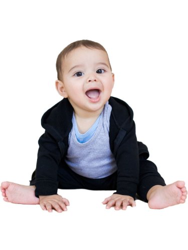 American Apparel Infant California Fleece Zip Hoodie - Black / 18-24M
