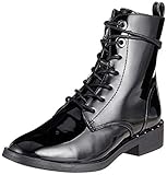 s oliver winterstiefel schwarz  s.Oliver Damen 5-5-25102-21 018 Combat Boots, Schwarz (Black Patent 18), 37 EU