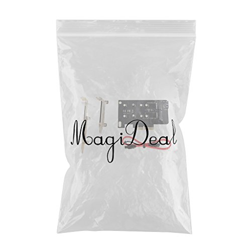 MagiDeal 2 Port NGFF M.2 B + M Schlüssel SSD zu PCI-E 4X Konverter Kartenadapter für Windows MAC - 2