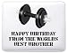 Produktbild Mo32 Mauspad mit Aufschrift Happy Birthday from The Worlds Best Brother, personalisierbar