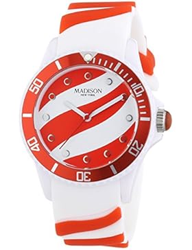 MADISON NEW YORK Unisex-Armbanduhr Candy Time Lollipop Analog Quarz Silikon U4620-11