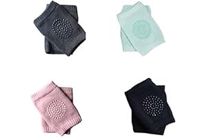 BEAR & BEYOND Knee & Elbow Pad Cushion – Infant Toddler Crawling Pads, Leg Protector for Knees & Elbows, Soft Safety Pads for Comfortable Crawling (4)