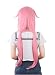 I-Cos Beauty Gasai Yuno Woman Long Pink Straight Cosplay Wig for Party free gift Wig cap