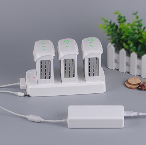 Smatree Cargador Multifuncional de Bater  a para DJI Phantom 4   4 Pro Quadcopter - Carga 3 Bater  as Una por Una  Con Funci  n de convertir Bater  a de Phantom 4 en Cargador Port  til 