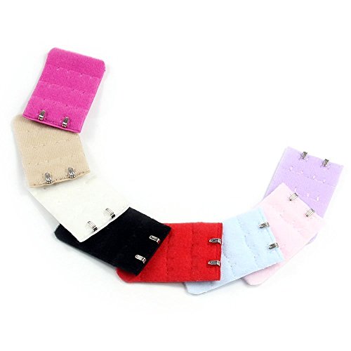 YUMUN®Damen-BH 3×2 Haken Verlängerung Strap Extender Soft Flexible Bequem (8 Stück) - 4