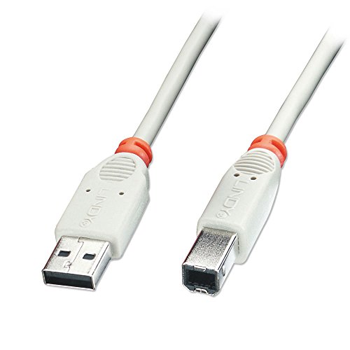 LINDY USB 2.0 Kabel Typ A/B, grau, 0,5m Typ A/B M/M High/Full/LowSpeed