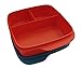 Produktbild Tupperware Lunchbox Behälter mit Trennwand 550 ml Brotbox Kindi Schule Clevere Pause rot/blau