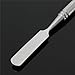 Hrph Stainless Steel Cosmetic Semicircle Five-hole Makeup Palette Nail Art Palette Mixing Spatula Cosmetic Makeup Tool Kits