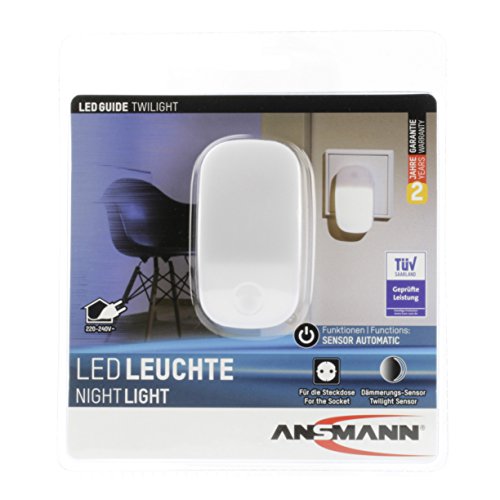 ANSMANN Guide TWILIGHT LED-Orientierungslicht energieeffizientes Nachtlicht mit integriertem Dämmerungssensor Kind Baby Senioren Steckdosen – & Nachtlicht - 6