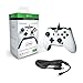 Produktbild RQINW Xbox One PDP DX-Kabelcontroller, kabelgebundener Gamecontroller, Rutschfeste Griffe, 3,5-mm-Audiobuchse für Xbox One und Windows 8 und höher, Weiß