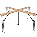 Produktbild TecTake XXL Quattro Biertisch Stehtisch klappbar für bis zu 20 Personen ca. 241x241x103cm (LxBxH) inkl. Schirmhalter