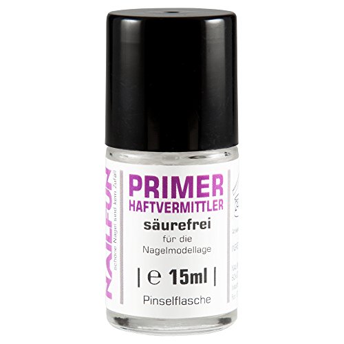 NAILFUN Primer säurefrei Haftvermittler 15ml in der Pinselflasche, 1er Pack (1 x 15 ml)