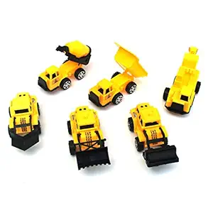 Zomaark Construction Vehicles Model Excavator Bulldozer Tractor Dump Roller Engineering Educational Car Toy Playset for Kids Children Toddler Kids Gift (Pack of 6 Pieces Truck Model Kits)