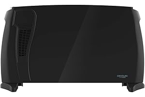 Cecotec Radiador Eléctrico Bajo Consumo Ready Warm 6600 Turbo Convection Plus. Convector, 2000 W, Termostato Regulable, 4 Modos, Soporte de pie, Protección sobrecalentamiento, 20 m2