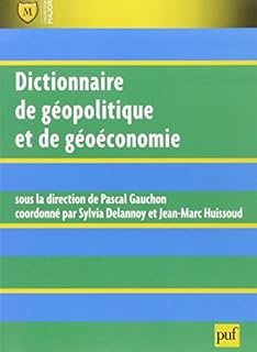 jaquette livre Dictionnaire de géopolitique et de géoéconomie