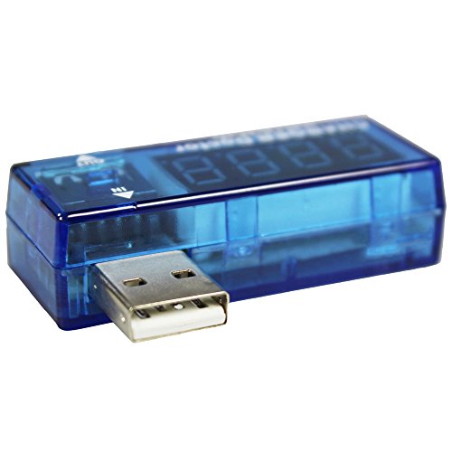 COM-FOUR® USB Charger Doctor Multimeter Ladegerät Detektor Strom- und Spannungsmesser Digitaler Voltmeter Tester 3,5 V-7,0 V, 0-3A (1 Stück) - 5