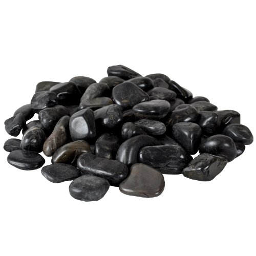 Zierkies, Dekozierkies, 5kg Sack, schwarz hochglanz poliert, Dekoration, für Pflanzen, Aquarien, Vasen, etc. - 4